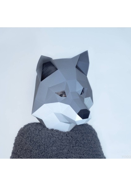3D Origami Hayvan Serisi Maske Başlığı - Parti Sahne (Yurt Dışından)