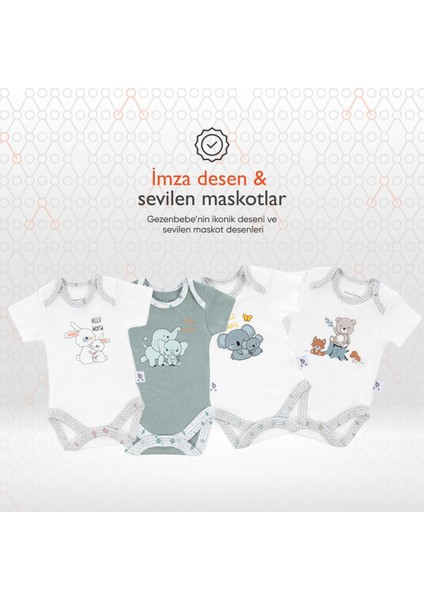 Hero Bebekler İçin Kısa Kol Body Teddy(Organik) modelleri