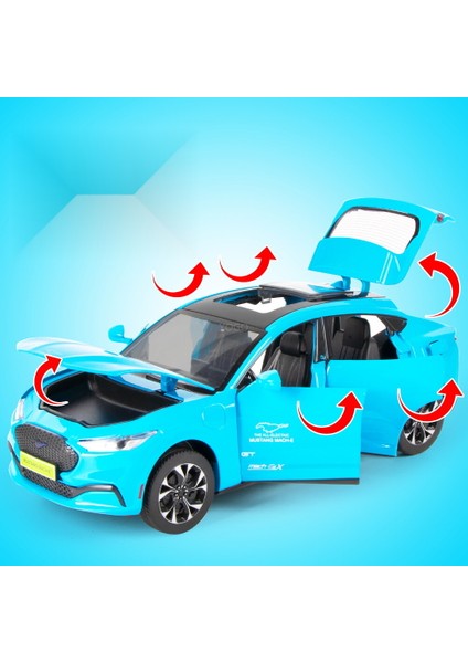 1:24 Ford Elektrikli At Alaşımlı Araba Modeli Oyuncak Süsler (Yurt Dışından)
