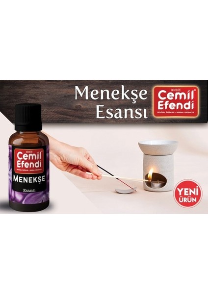 Cemil Efendi Menekşe 10 ml Esansiyel Uçucu Buhurdanlık Yağı Difüzör Esansı Oda Kokusu