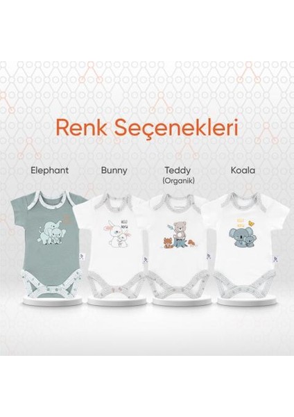 Hero Bebekler İçin Kısa Kol Body Elephant