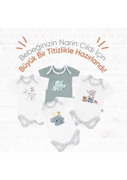 Hero Bebekler İçin Kısa Kol Body Bunny