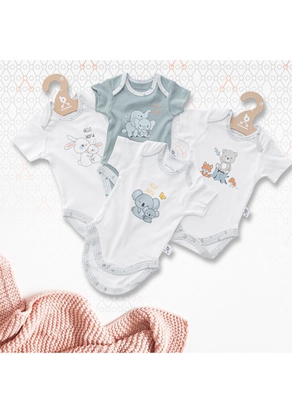 Hero Bebekler İçin Kısa Kol Body Bunny