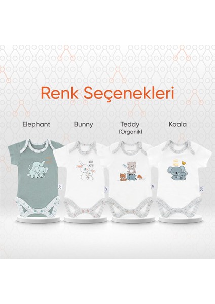 Hero Bebekler İçin Kısa Kol Body Bunny