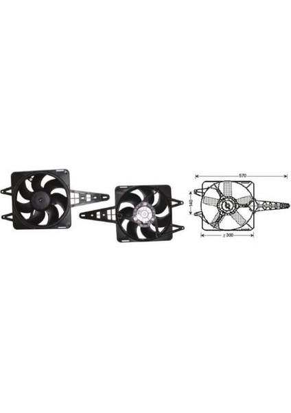 Fan Motoru Davlumbazlı 12V Tempra Tipo Klimasız Araçlar 69402249 RFM1650 Dodo