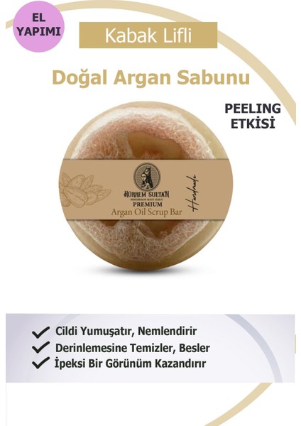 Doğal Kabak Lifli Argan Sabunu 130 gr