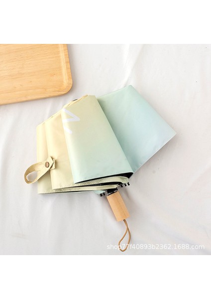 Çocuklar ve Öğrenciler Için Degrade Otomatik Katlanır Şemsiye, Güneşli ve Yağmurlu Şemsiye, Çift Kullanımlı Vinil Güneş Kremi ve Rüzgara Dayanıklı Güneş Şemsiyesi (Yurt Dışından)