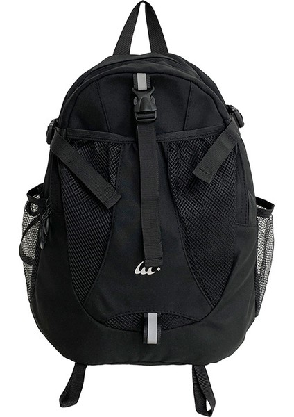 Uzay Gri Hafif Sırt Çantası Fonksiyonel Açık Yürüyüş Rahat Dağcılık Çantası Kız Öğrenci Schoolbag Spor Sırt Çantası (Yurt Dışından)