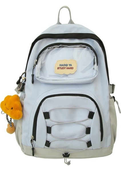 Okul Çantası Kadın Seyahat Hafif Ortaokul Öğrencisi Kız Dobaan Okul Çantası Tatlı Seyahat Çok Cepli Sırt Çantası (Yurt Dışından)