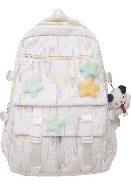 Sırt Çantası Küçük Sırt Çantası Kadın Basit Üniversite Öğrencisi Okul Çantası Ortaokul Öğrencisi Rahat Basit Büyük Kapasiteli (Yurt Dışından)