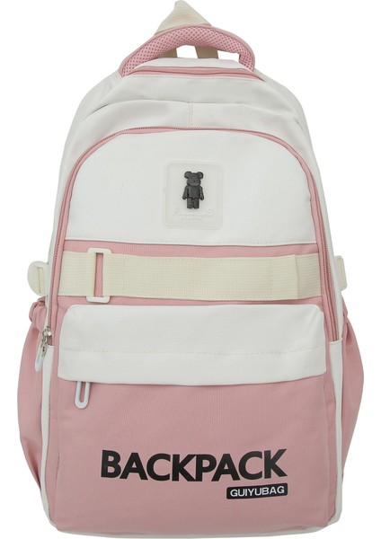 Kolej Tarzı Üniversite Öğrencisi Büyük Kapasiteli Sırt Çantası Kız Okul Çantası Ortaokul Öğrencileri Için Basit Japon Ultra Hafif, Yüksek Kaliteli Sırt Çantası (Yurt Dışından)