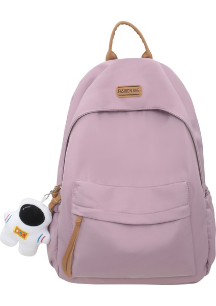Sırt Çantası Kadın Büyük Kapasiteli Okul Çantası Ortaokul Doğum Günü Basit Rahat Sırt Çantası (Yurt Dışından)