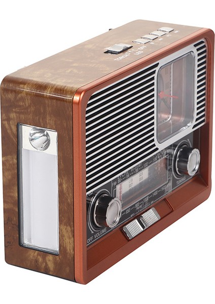 En Iyi Alım Için Bluetooth Hoparlörlü Taşınabilir R-2113 Kısa Dalga Retro Radyo, Şarj Edilebilir Pil, El Feneri, Aux Tf USB Çubuk, Dış Mekan Mutfak Hediyeleri Için Mükemmel (Yurt Dışından)