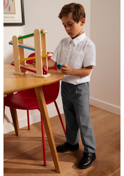 Erkek Dokuma Kumaş Likralı Günlük Rahat Lise Okul Pantolonu fiyatları