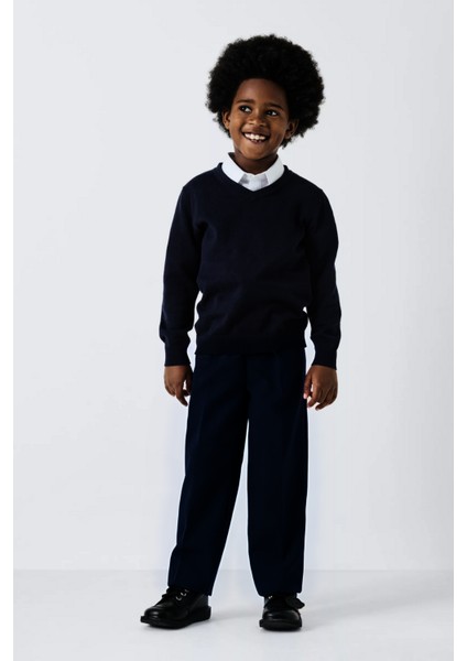 Çocuk Eşofman Belli Rahat Kalıp Kumaş Okul Pantolonu