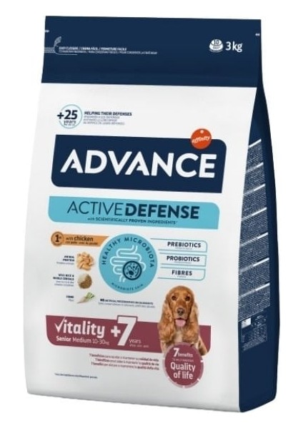 Advance Senior Medium Tavuklu Orta Irk Yaşlı Köpek Maması 3 kg fiyatları