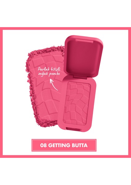 Buttermelt Blush Kremsi Pembe Pudra Allık - 08 Getting Butta