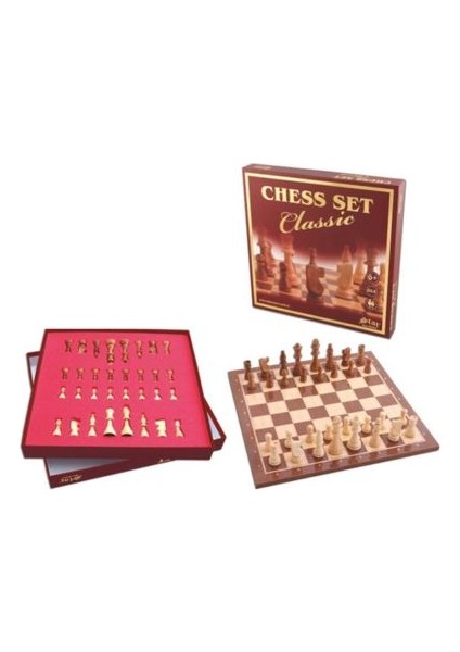 Star Chess Set Ahşap Satranç Takımı Şah Boyu 90MM Büyük Boy