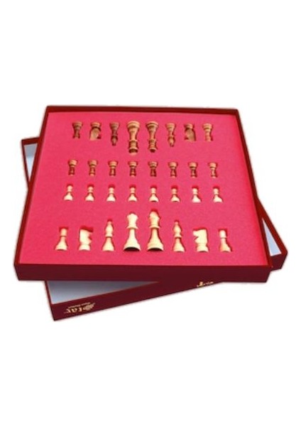 Star Chess Set Ahşap Satranç Takımı Şah Boyu 90MM Büyük Boy