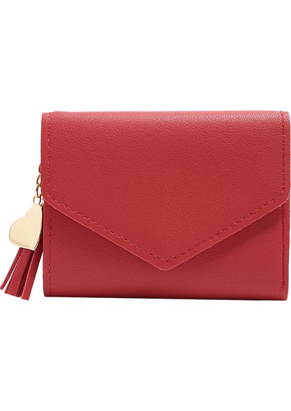 Kısa Cüzdan Bayan Moda Toka Bozuk Para Cüzdanı Kart Sahibinin Kadın El Para Çantası Pu Deri WALLET10 (Yurt Dışından)