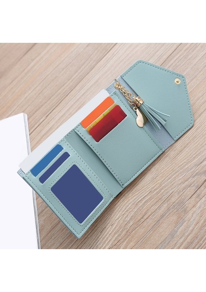 Kısa Cüzdan Bayan Moda Toka Bozuk Para Cüzdanı Kart Sahibinin Kadın El Para Çantası Pu Deri WALLET10 (Yurt Dışından)
