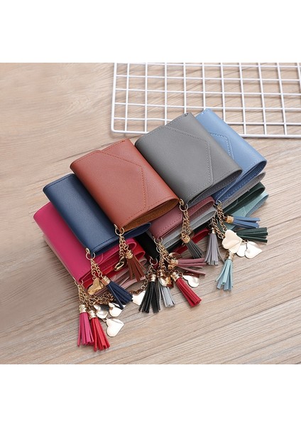 Kısa Cüzdan Bayan Moda Toka Bozuk Para Cüzdanı Kart Sahibinin Kadın El Para Çantası Pu Deri WALLET10 (Yurt Dışından)