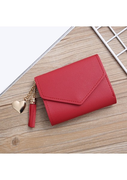 Kısa Cüzdan Bayan Moda Toka Bozuk Para Cüzdanı Kart Sahibinin Kadın El Para Çantası Pu Deri WALLET10 (Yurt Dışından)