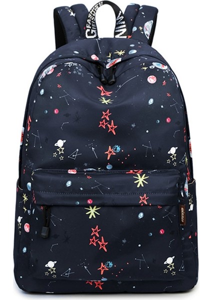 Kadınlar Için Klasik Çiçek Baskılı Seyahat Sırt Çantası Tuval Okul Genç Büyük Kapasiteli Kadın (Yurt Dışından)