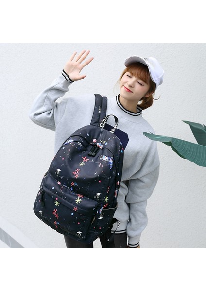 Kadınlar Için Klasik Çiçek Baskılı Seyahat Sırt Çantası Tuval Okul Genç Büyük Kapasiteli Kadın (Yurt Dışından) modelleri