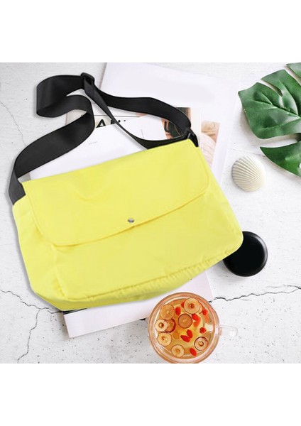 Basit Oxford Kumaş Omuz Çantası Günlük Tüm Maçlara Uygun Messenger Modaya Uygun Büyük Kapasiteli Turuncu (Yurt Dışından) fiyatları