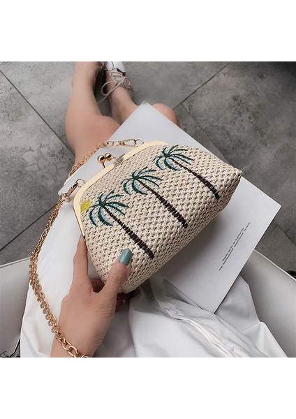 Kabuk Saman Işlemeli Yuvarlak Çanta Basit Omuz Çapraz Kadın Hindistan Cevizi Ağacı (Yurt Dışından) fiyatları