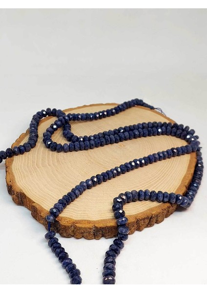 Çeyrek Dizi (9cm Uzunluğundadır!) Safir Taşı Rondela Faset Kesim 4*7.5mm Çeyrek Dizi (45822) fırsatları