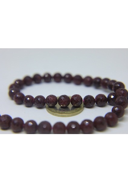 Bileklik Boy Yakut Taşı Yarım Dizi Faset Kesim 8-8.5mm Aralığı (18CM Uzunluğundadır) fiyatları