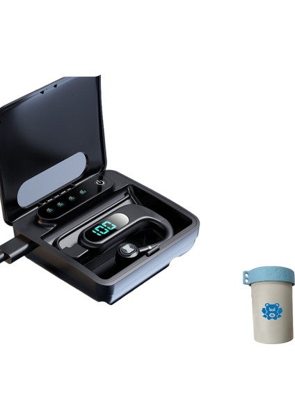 Yeni V13 Kablosuz Kulağa Monte Bluetooth Kulaklık Akıllı LED Pil Dijital Ekran Ultra Uzun Bekleme Koşusu (Yurt Dışından)