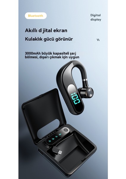 Yeni V13 Kablosuz Kulağa Monte Bluetooth Kulaklık Akıllı LED Pil Dijital Ekran Ultra Uzun Bekleme Koşusu (Yurt Dışından) fiyatları
