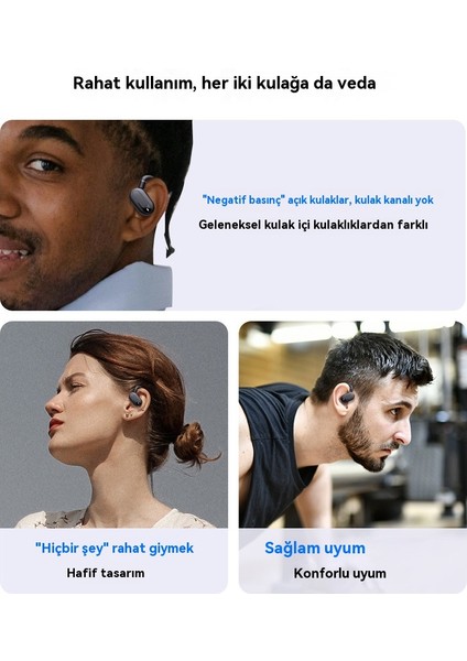 Dönen Çift Eksenli Bluetooth Kulaklık Ows Açık Kablosuz Bluetooth Kulaklık Kulağa Monteli Spor Hd Araması (Yurt Dışından) fiyatları