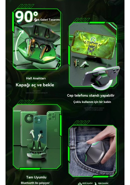 G11 E-Spor Bluetooth Kulaklık, Ultra Uzun Bekleme Süresi, Gecikme Yok, Kulak Içi Gürültü Azaltma Oyun Kulaklığı (Yurt Dışından) fiyatları
