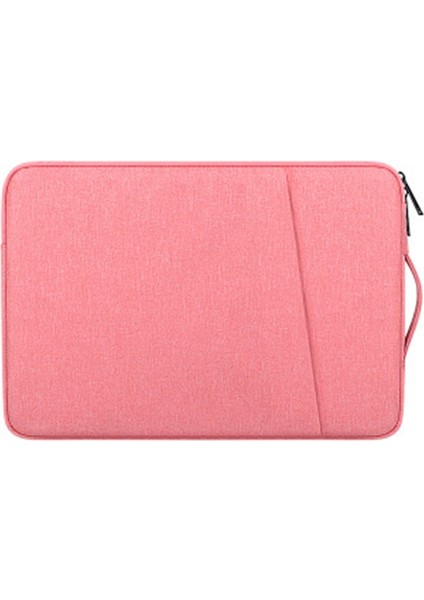 Erkek ve Kadın Su Geçirmez Evrak Çantası Laptop Çantası Kapağı 15.6 Inç Çanta Pembe (Yurt Dışından)