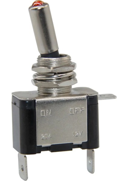 IC-151B Işıklı 12 Volt Dc 30 Amper On Off Toggle Switch Aç Kapa Buton 2 Kademeli