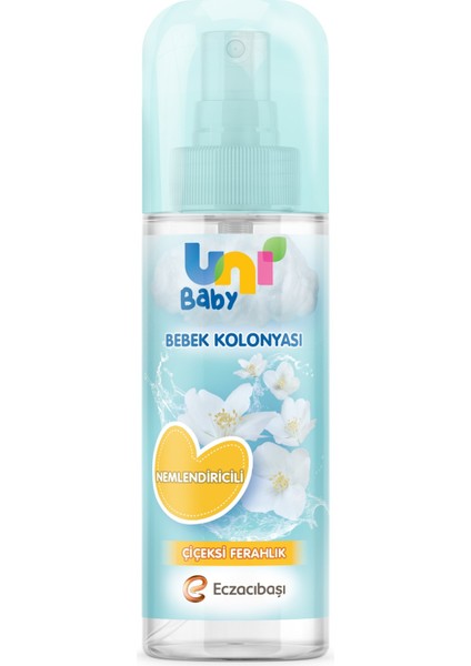 Uni Baby Bebek Kolonyası 150ML Karma Set Nemlendiricili (Bebeksi Dokunu/çiçeksi Ferahlık) (2 Li Set)