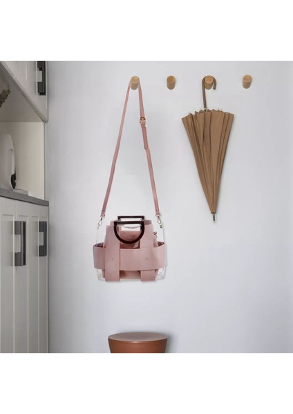 Omuz Şeffaf Pvc Çanta Çanta Vahşi Pembe (Yurt Dışından) modelleri