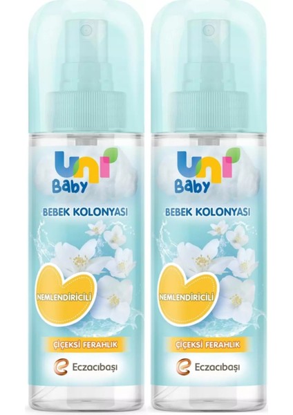 Uni Baby Bebek Kolonyası 150ML Nemlendiricili/çiçeksi Ferahlık (2 Li Set)