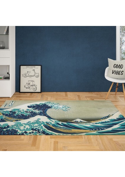 The Great Wave Of Kanagawa Halı