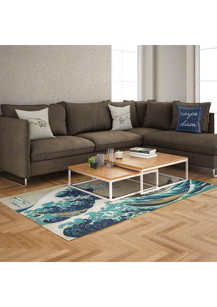The Great Wave Of Kanagawa Halı