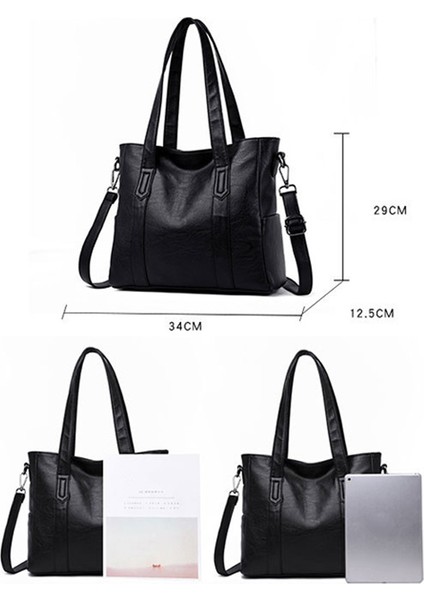 Kadın Omuz Çantası Bayanlar Rahat Çanta Mizaç Kadın Büyük Messenger Şarap Kırmızı (Yurt Dışından) fiyatları