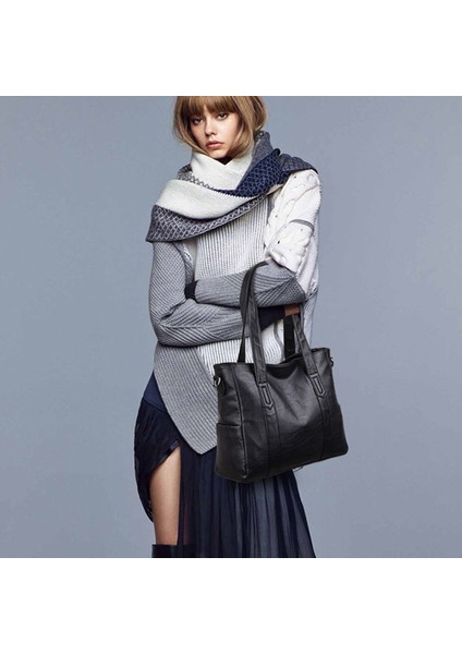 Kadın Omuz Çantası Bayanlar Rahat Çanta Mizaç Kadın Büyük Messenger Şarap Kırmızı (Yurt Dışından) fırsatları