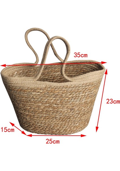 Kadın Çanta Dokuma Çanta Yaz Plaj Örgü Tote Omuz Için El Yapımı Tığ Hasır Çanta (Yurt Dışından) fiyatları