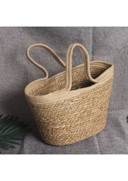 Kadın Çanta Dokuma Çanta Yaz Plaj Örgü Tote Omuz Için El Yapımı Tığ Hasır Çanta (Yurt Dışından) fırsatları