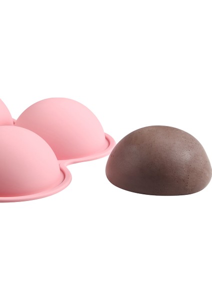 Pembe Stil Yarım Top Küre Silikon Kek Kalıbı Fondan Cupcake Dekorasyon Kek Kalıbı Kurabiye Muffin Çikolata Kurabiye Kalıbı Fırın Araçları (Yurt Dışından) fırsatları