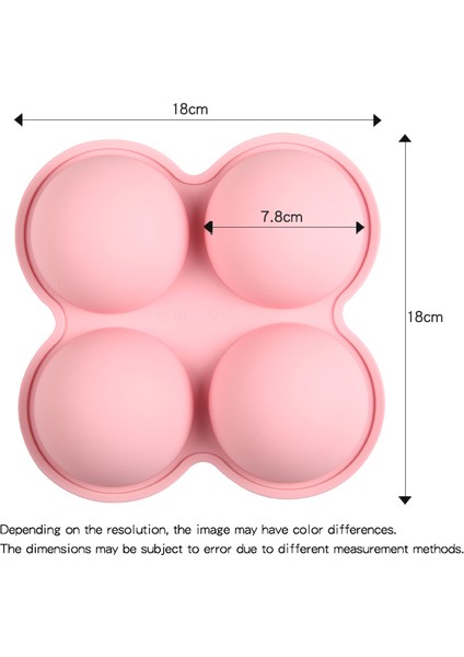 Pembe Stil Yarım Top Küre Silikon Kek Kalıbı Fondan Cupcake Dekorasyon Kek Kalıbı Kurabiye Muffin Çikolata Kurabiye Kalıbı Fırın Araçları (Yurt Dışından) indirimleri